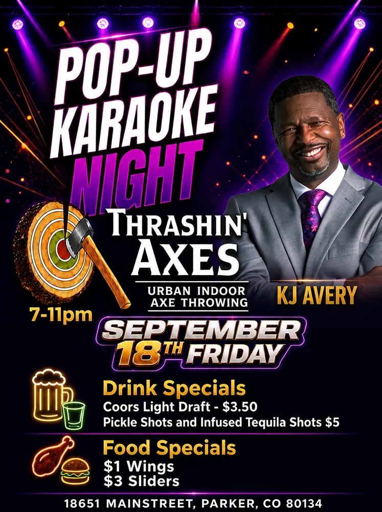 This friday pop up karaoke at Thrashin' Axes